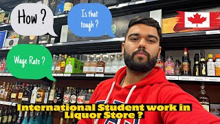 International Student work in a Liquor Store  🇨🇦 Is that difficult to work  How to get a job [upl. by Herculie]