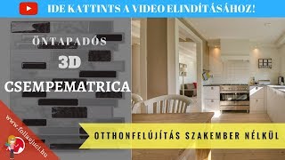 3D Csempematrica  Vízálló Penészmentes Antibakteriális Öntapadó [upl. by Renate]