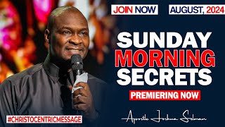 SUNDAY SECRETS 18TH AUGUST 2024  Apostle Joshua Selman koinoniaglobal [upl. by Aivilo]