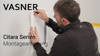 VASNER Citara Serien  Anleitung Infrarotheizung Montage  Wie richtig an der Wand montieren [upl. by Philipson588]