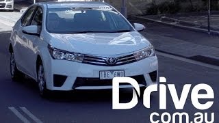 Toyota Corolla sedan 2014 Video Review  Drivecomau [upl. by Haden813]