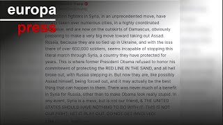 Trump se desentiende de la crisis en Siria ante el avance de rebeldes y yihadistas [upl. by Diskson]