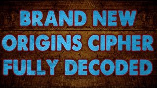 NEW Origins Cipher FULLY Decoded Samantha is the Key Black Ops 2 Zombies Easter Egg [upl. by Yrag]