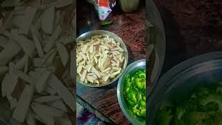 Aalu aur kareli ka bhujiya banane ki recipe  viral video please subscribe [upl. by Nirro]