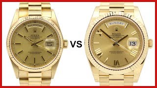 OLD DayDate 36 vs NEW DayDate 40  ROLEX COMPARISON [upl. by Moselle890]