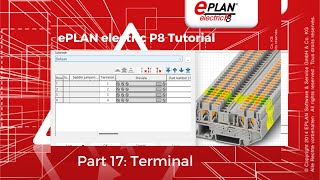 Eplan electric P8 tutorial Part 17 Terminals [upl. by Terhune605]