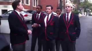 The Warblers at a Glee filming [upl. by Winfield]