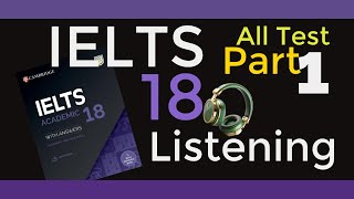 Cambridge 18 All Listening Test Part 1। All Part 1 Listening Practice ieltspreparation [upl. by Inig]