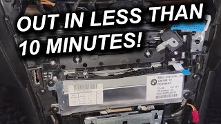 BMW E60  E61 Radio Removal  Easy DIY [upl. by Bollay]