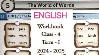 4th standard English term1 unit 5 The world of words workbook explanation 20242025 [upl. by Fernald]