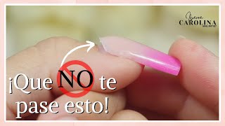 Como Aplico las UÑAS ACRILICAS para que NO SE CAIGAN [upl. by Christoffer]