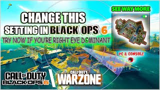 SPOT Enemies FASTER With NEW BO6 Setting MORE Peripheral Vision WILL IT COME TO WARZONE [upl. by Eimarej]