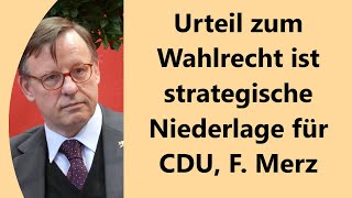 Hat Bundesverfassungsgericht AfD geholfen CDU verpasst historische Chance [upl. by Odnalro692]