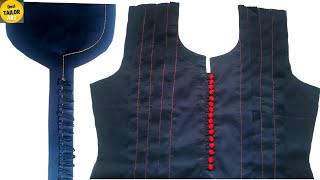 Latest neck design cutting and stitching Dori loops neck [upl. by Nelleeus]