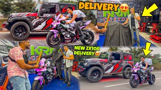 New Zx10r Delivery😍❤️  New Look😍  New Wrap Taking Delivery SUPERBIKE😍 [upl. by Nogas]