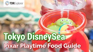 Tokyo DisneySea Pixar Playtime Food Guide 2019  GREEN ALIEN MOCHI [upl. by Graniah]