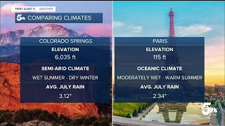 Comparing the climates of Colorado Springs and Paris [upl. by Aminta184]