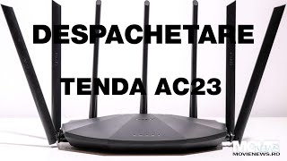 Tenda AC12 AC2100 Gigabit Router  Despachetare  MovieNewsro [upl. by Kimbra]