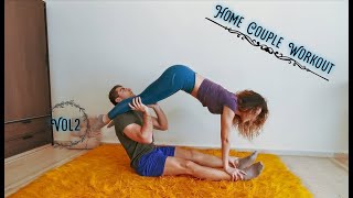 Home Couple Workout  Γυμναστική για ζευγάρια By Adamantia and Sifis [upl. by Llemaj]