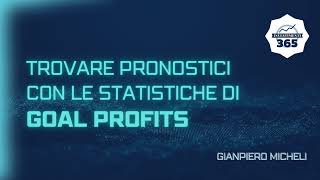 GOAL PROFITS sito per PRONOSTICI e STATISTICHE per SCOMMETTERE [upl. by Endor]