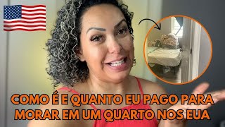 TOUR PELO QUARTO QUE EU MORO NOS ESTADOS UNIDOS  QUANTO EU PAGO DE ALUGUEL [upl. by Kyd]