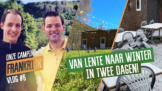 Onze camping in Frankrijk  Van lente naar winter in 4 dagen en eindelijk weer kebab Vlog 6 [upl. by Hatti]