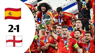 Espagne vs Angleterre Finale Euro 2024 [upl. by Lorant596]