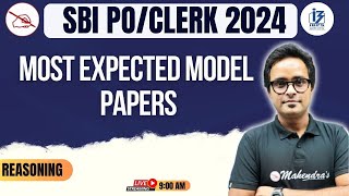 SBI  Bank Exam 2024  Expected Model Papers  Reasoning 10 [upl. by Irt]