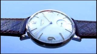 Longines Sub Second Vintage Wristwatch Cal 30L [upl. by Ayyn953]