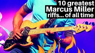 10 greatest Marcus Miller Bass Lines of all time [upl. by Neeloc]