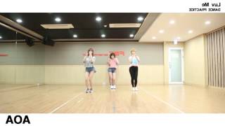 luv me  AOA dance practice mirror [upl. by Philan454]