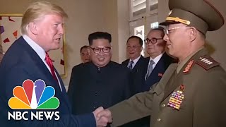 President Donald Trump Salutes North Korean General In State Media Footage  NBC News [upl. by Max680]