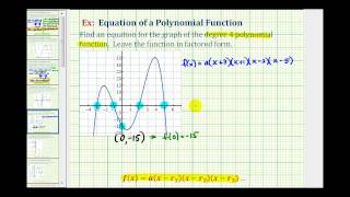 Ex1 Find an Equation of a Degree 4 Polynomial Function From the Graph of the Function [upl. by Htebezile]