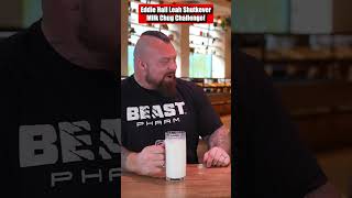 Eddie Hall Leah Shutkever Milk Chug Challenge [upl. by Eanahc]