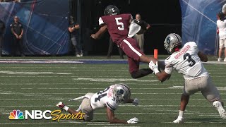 Highlights Howard Bison dominate Morehouse Maroon Tigers  HBCU NY Football Classic  NBC Sports [upl. by Driscoll430]