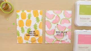 Fruity Inlaid Die Cut Cards Ft Close To My Heart [upl. by Garda]