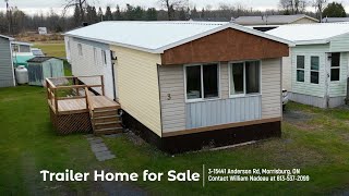 Tailer Home for Sale 315441 Anderson Road Morrisburg ON [upl. by Eenhpad220]