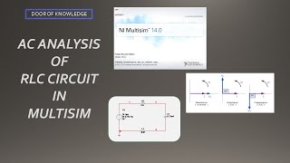 how to design a RLC circuit in multisim  AC source RLC  AC analysis  AC Phase shift [upl. by Richie]