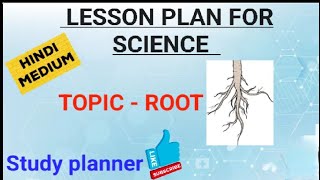 Science Lesson Plan  Lesson Plan Topic  Root 🌳जड़  Science Lesson Plan in Hindi [upl. by Lamarre]