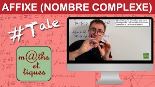 Utiliser une affixe nombres complexes en géométrie  Terminale  Maths expertes [upl. by Attenyw276]