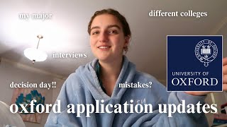 my oxford application process thus far decision day interviews elat etc [upl. by Ilrahs]