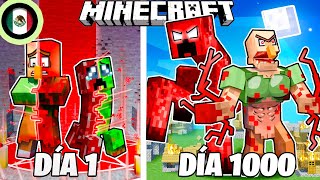 SOBREVIVÍ 1000 DÍAS como CRIATURAS MALDITAS en MINECRAFT HARDCORE [upl. by Mallina583]