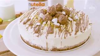 Nutella Cheesecake met witte chocolade  Lekker Zuiders met An Steyvers  VTM Koken [upl. by Laekim]