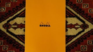 Rhodia Notebook  Review [upl. by Dorraj558]