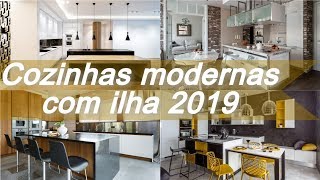 Top 100 🍳 cozinhas modernas com ilha 2019  Design interior [upl. by Maag]