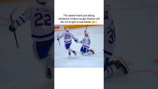 🤣 leafs hockey nhl toronto mapleleafs leafsforever sports funny austonmatthews whoops [upl. by Lyns]