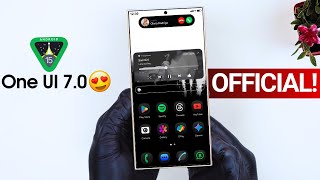 Samsung One UI 70 Android 15  ITS OFFICIAL [upl. by Naihtniroc975]