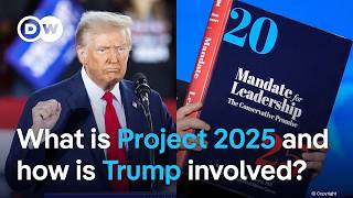 Project 2025 A hardright policy blueprint for Trumps return to power  DW News [upl. by Yla]