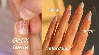 HOW TO DO GELX NAILS LIKE A PRO EASY AND CHEAP [upl. by Strawn]