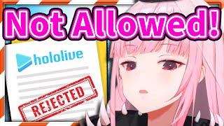 Calli Explains The Things That Would Get You Rejected by Hololive 【Mori Calliope  HololiveEN】 [upl. by Tekcirk442]